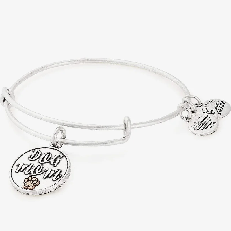 women's bracelets infinity symbol -Dog Mom Charm Bangle