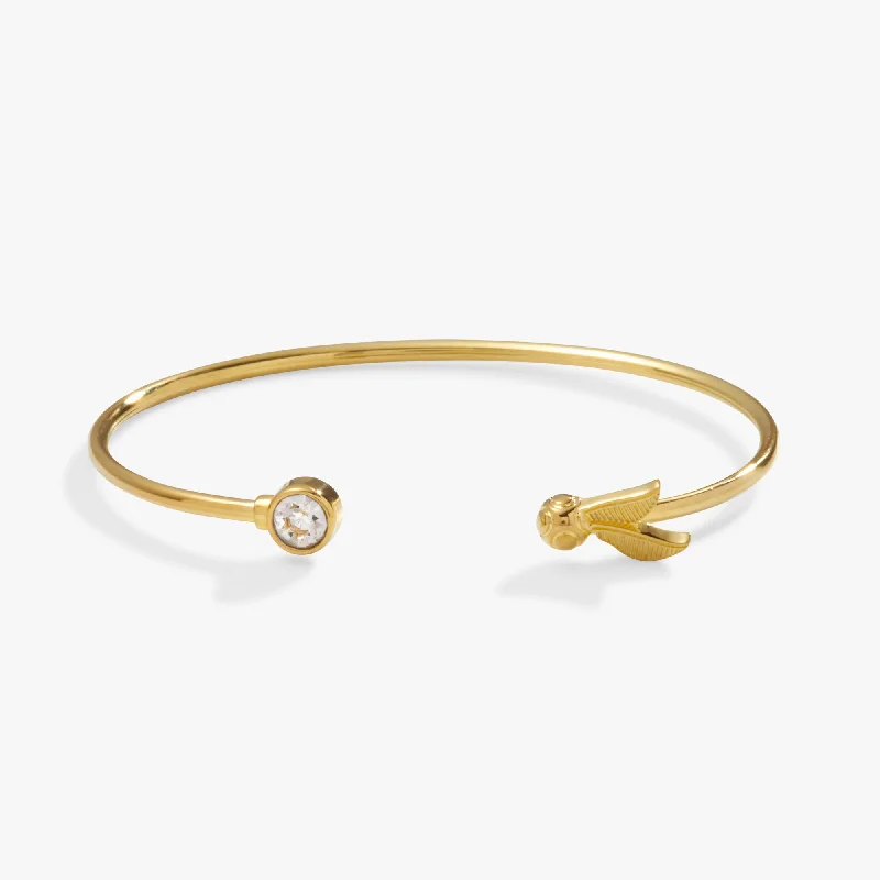 women's bracelets best seller -Harry Potter™ Golden Snitch + Crystal Flex Cuff