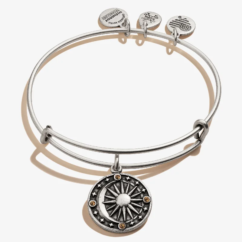 women's bracelets high-end fashion -Cosmic Balance Charm Bangle