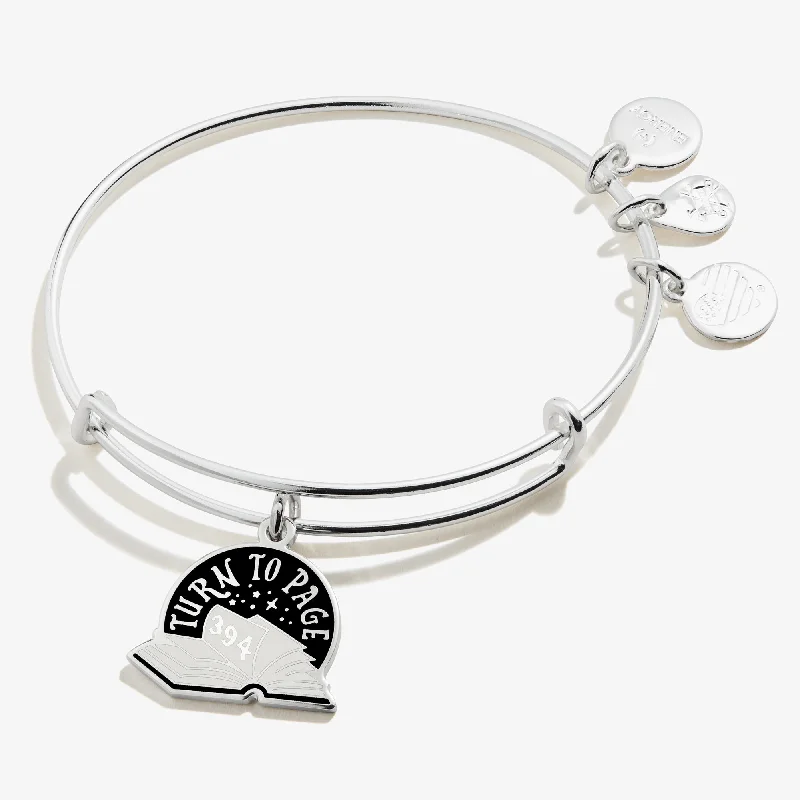 women's bracelets stylish bangles set -Harry Potter™ 'Turn to Page 394' Charm Bangle