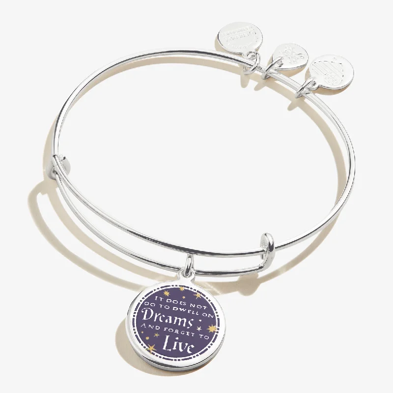 women's bracelets unique charm bangle -Harry Potter™ 'It Does Not Do To Dwell' Charm Bangle