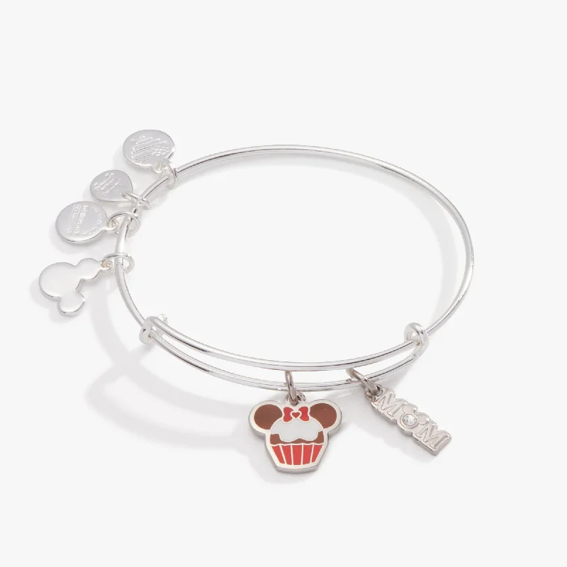 women's bracelets bangle with charms -Disney® Minnie Mouse Cupcake + Mom Duo Charm Bangle