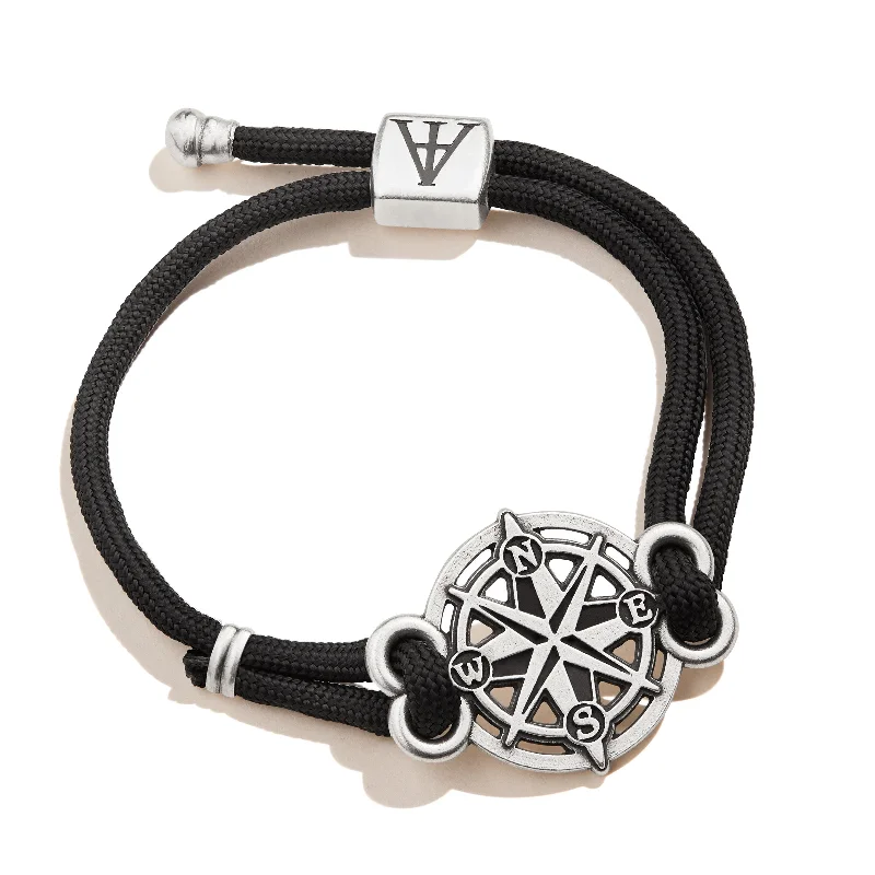 women's bracelets celestial theme -Compass Rope Bracelet