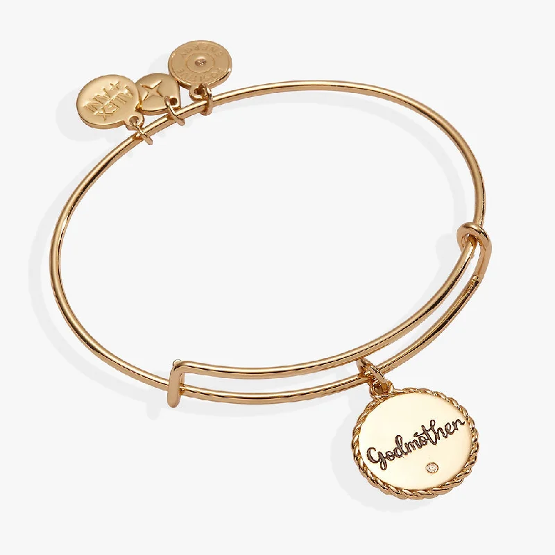 women's bracelets bangle with charms -Godmother Charm Bangle