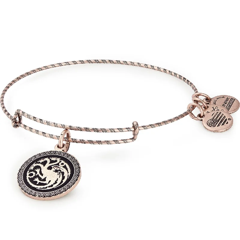 women's bracelets trendy simple chain -Game of Thrones, Fire & Blood Charm Bangle