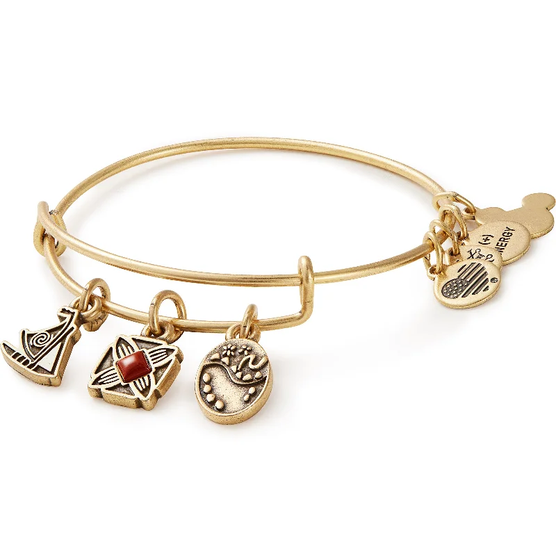 women's bracelets platinum -Disney® Moana Trio Charm Bangle