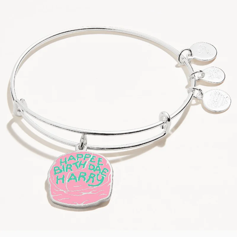 women's bracelets bohemian charm bracelet -Harry Potter™, Celebrate Cake Charm Bangle