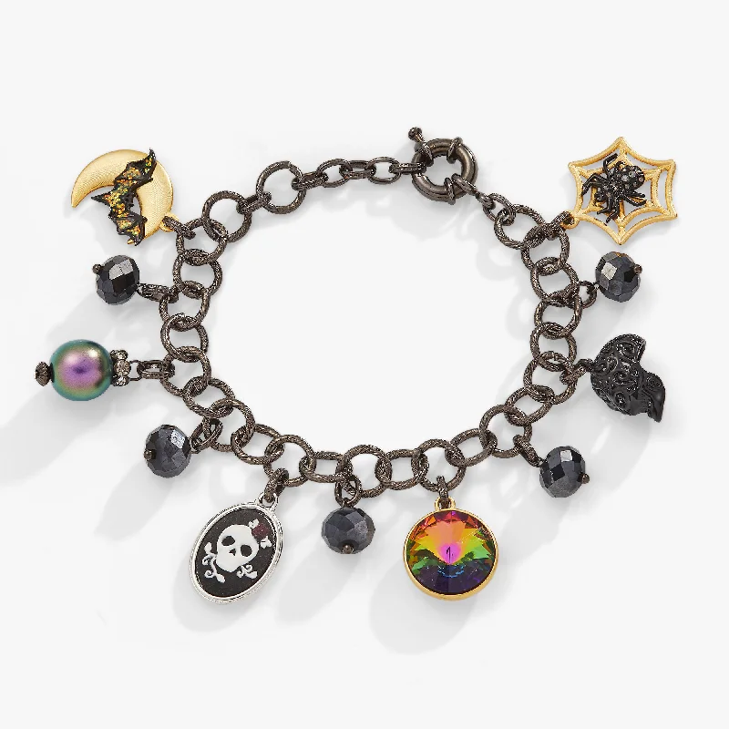 women's bracelets mother of pearl -Halloween Charm Bracelet