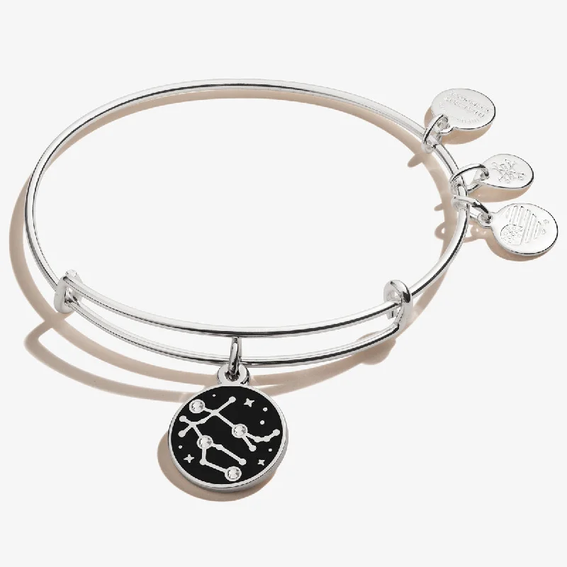 women's bracelets high-polish finish -Gemini Zodiac Charm Bangle