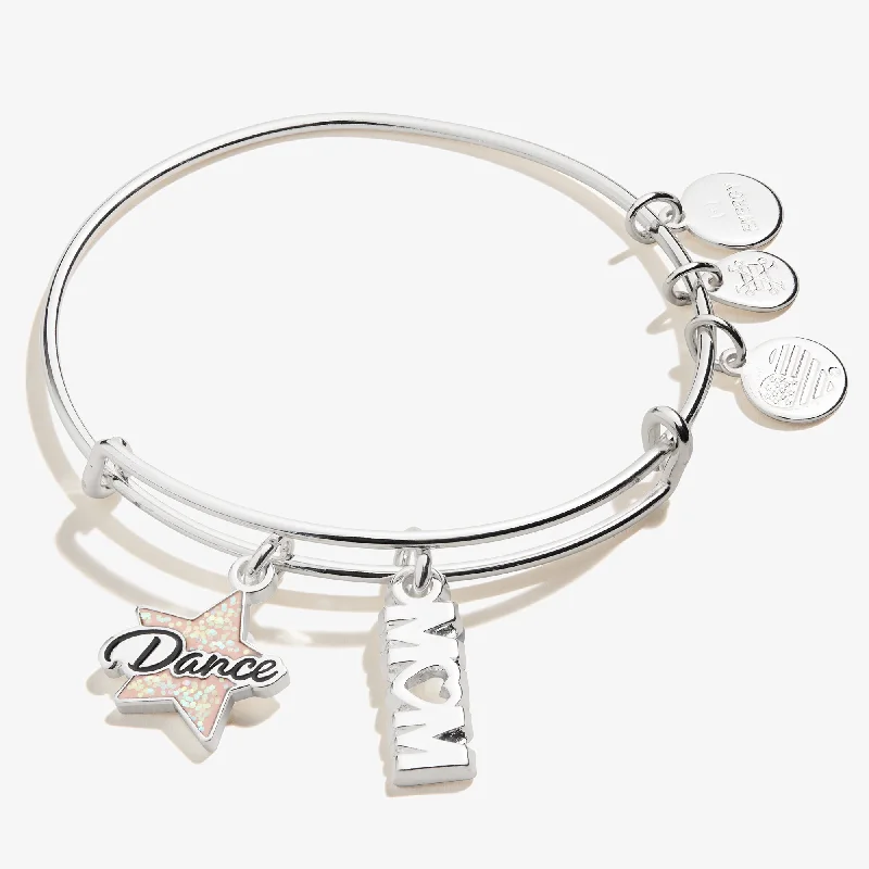 women's bracelets Christmas gift -Dance 'Mom' Duo Charm Bangle